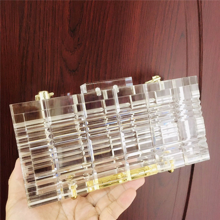 Kiss+United Transparent Acrylic Dress Bag-Case