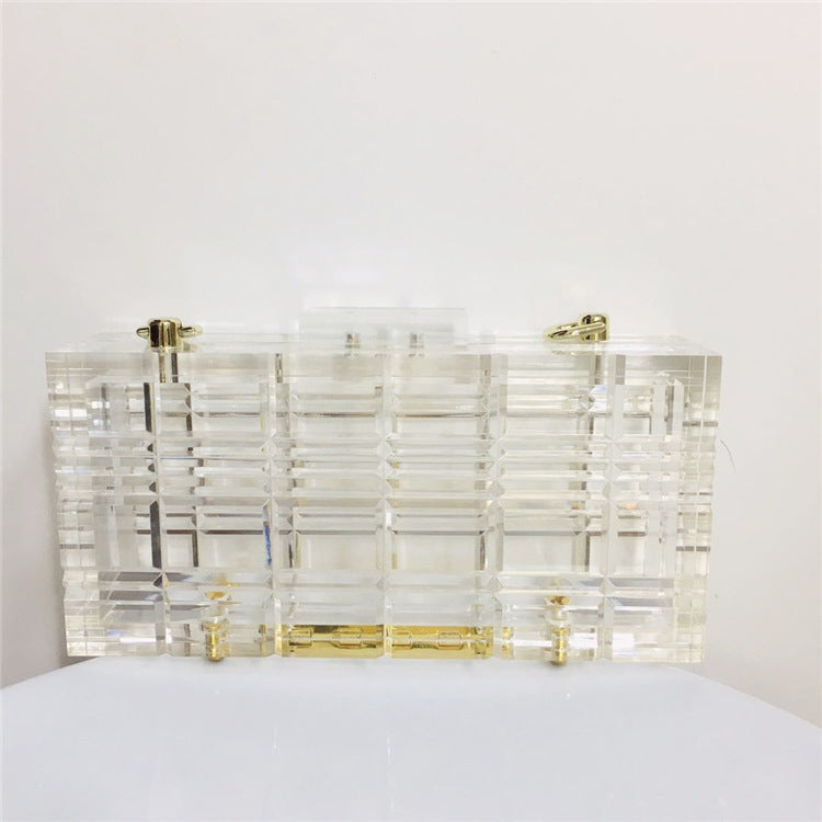 Kiss+United Transparent Acrylic Dress Bag-Case
