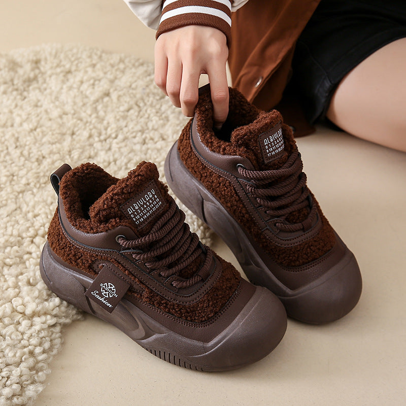 Kiss+United Sashion Fleece Women Skate Shoes