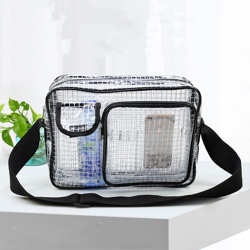 Kiss+United PVC Transparent Double Main Bag