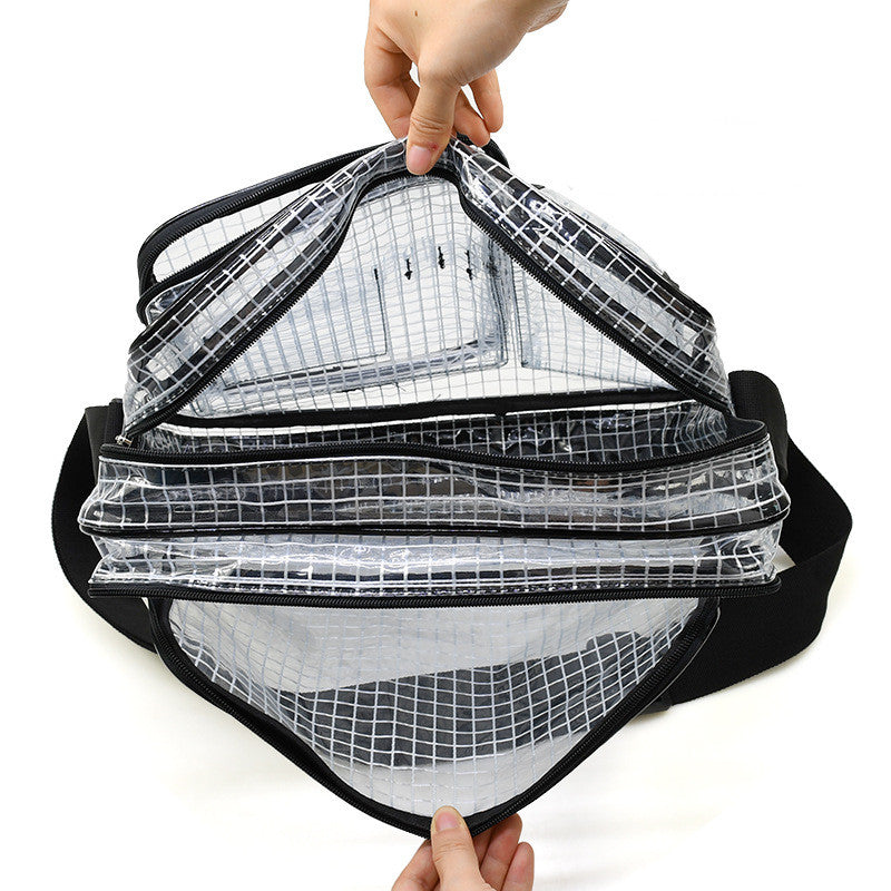Kiss+United PVC Transparent Double Main Bag