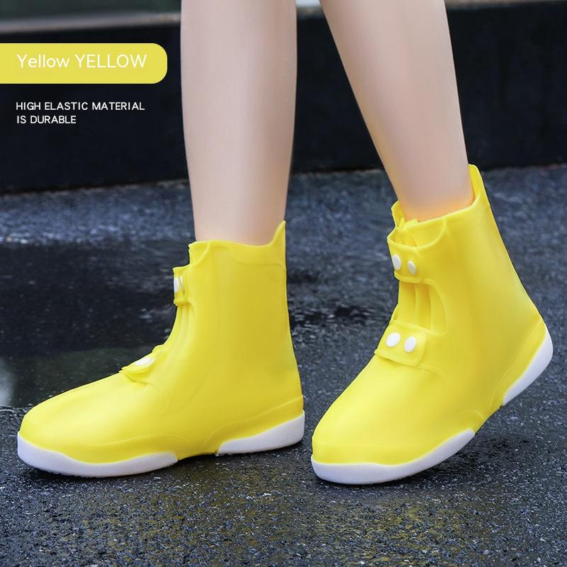 Kiss+United Water and Rainproof Color Matching Double-layer Sole Non-slip Wear-resistant Shoe Cover