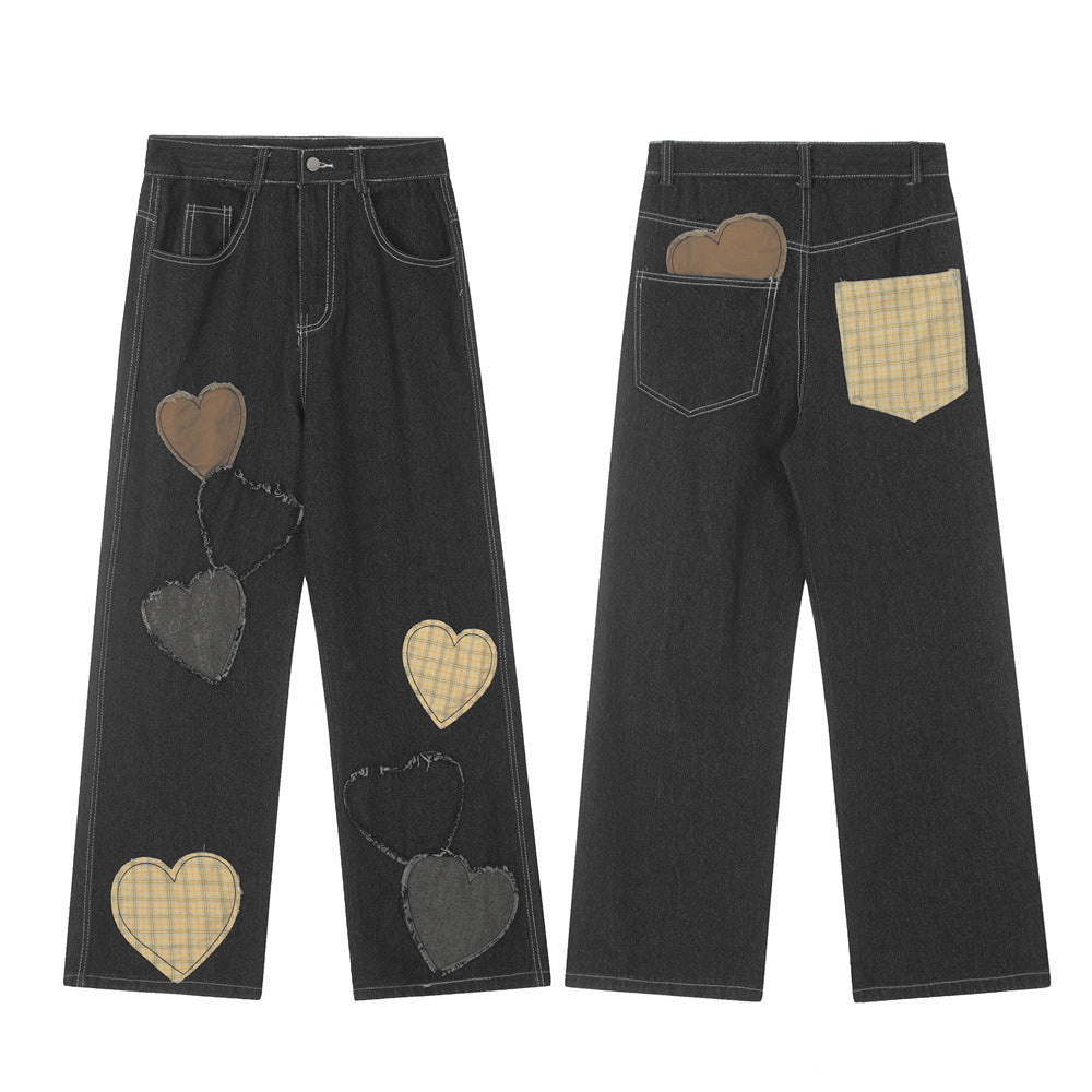 Kiss+United Love Patch Denim Men Jeans