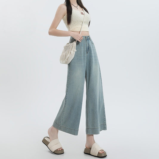 Kiss+United Ice Silk Wide-leg Pants