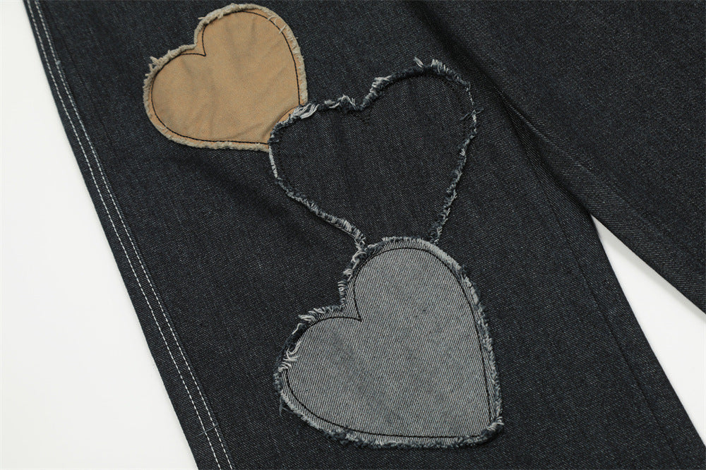 Kiss+United Love Patch Denim Men Jeans