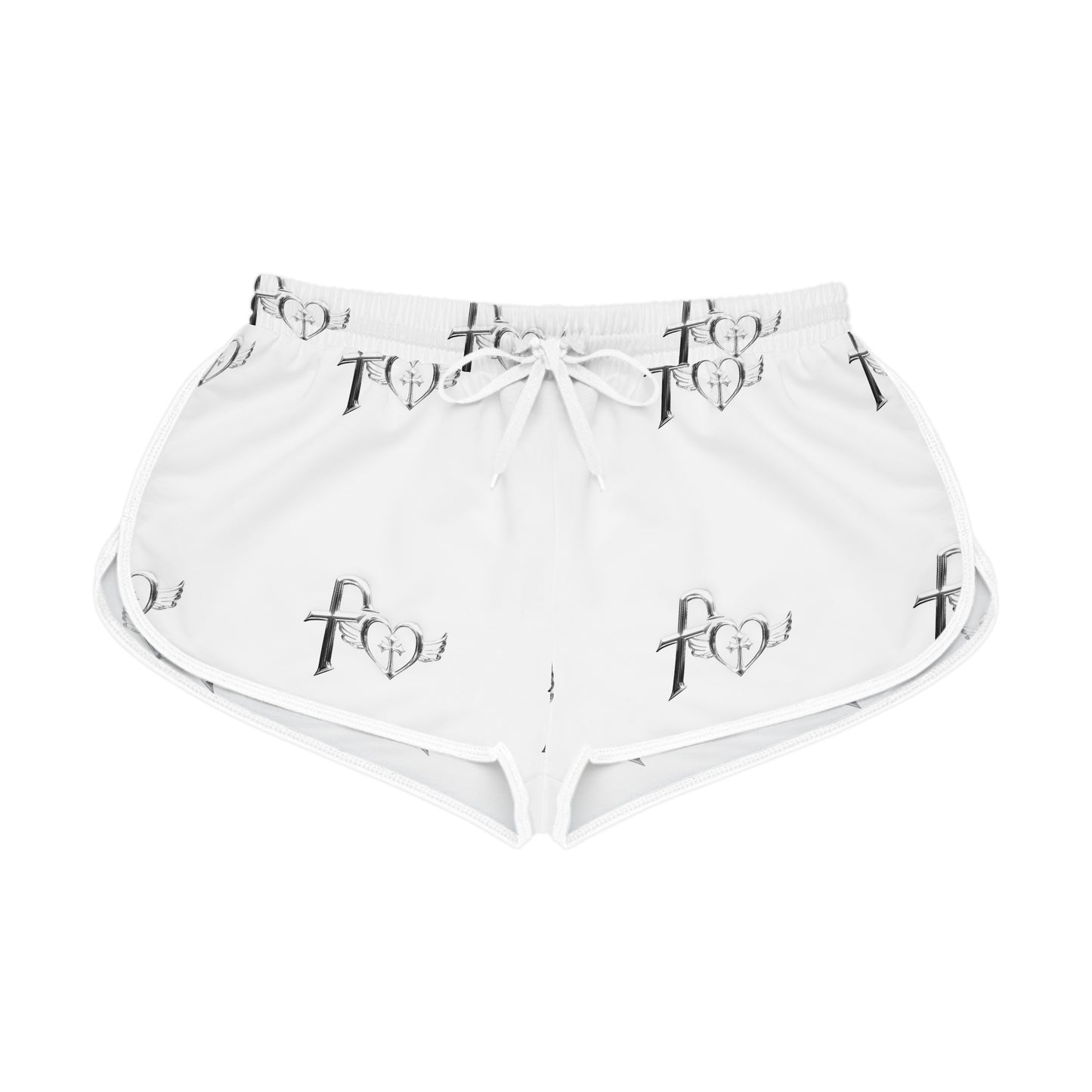 Kiss+United Fukiyo White Women's Relaxed Shorts (AOP)