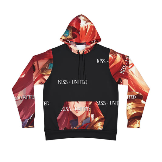 Kiss+United War God Fria Athletic Hoodie (AOP)