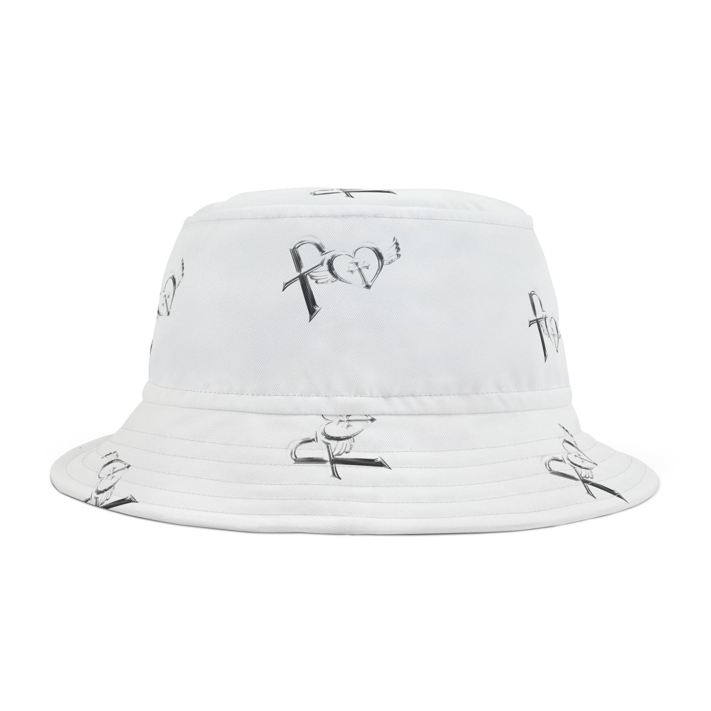 Kiss+United Fukiyo White Bucket Hat (AOP)