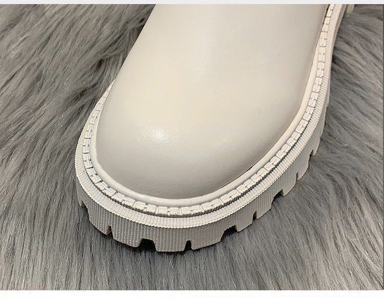 Kiss+United Kin British-style High-heeled Martin Boots Girl
