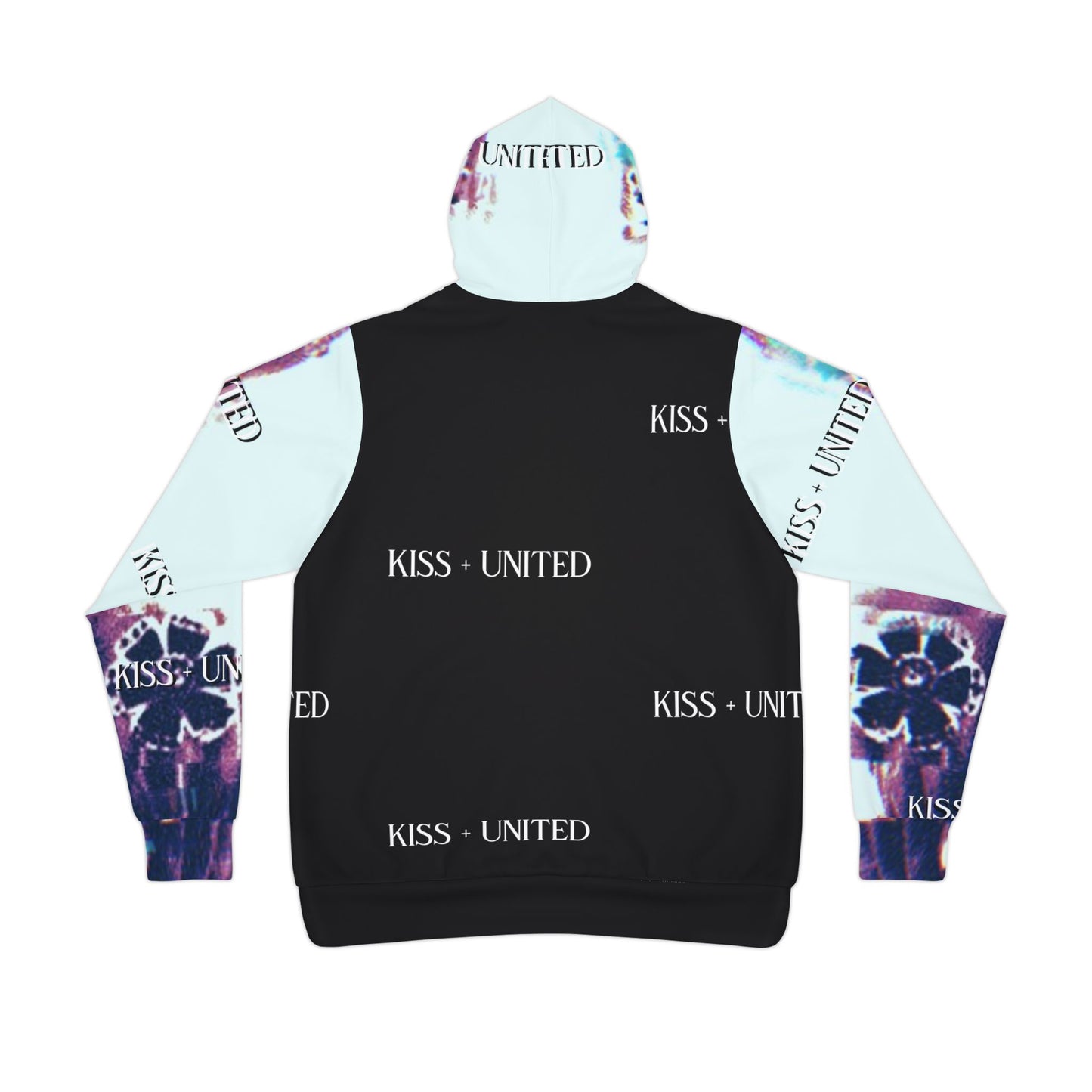 Kiss+United New Era Black Athletic Hoodie (AOP)