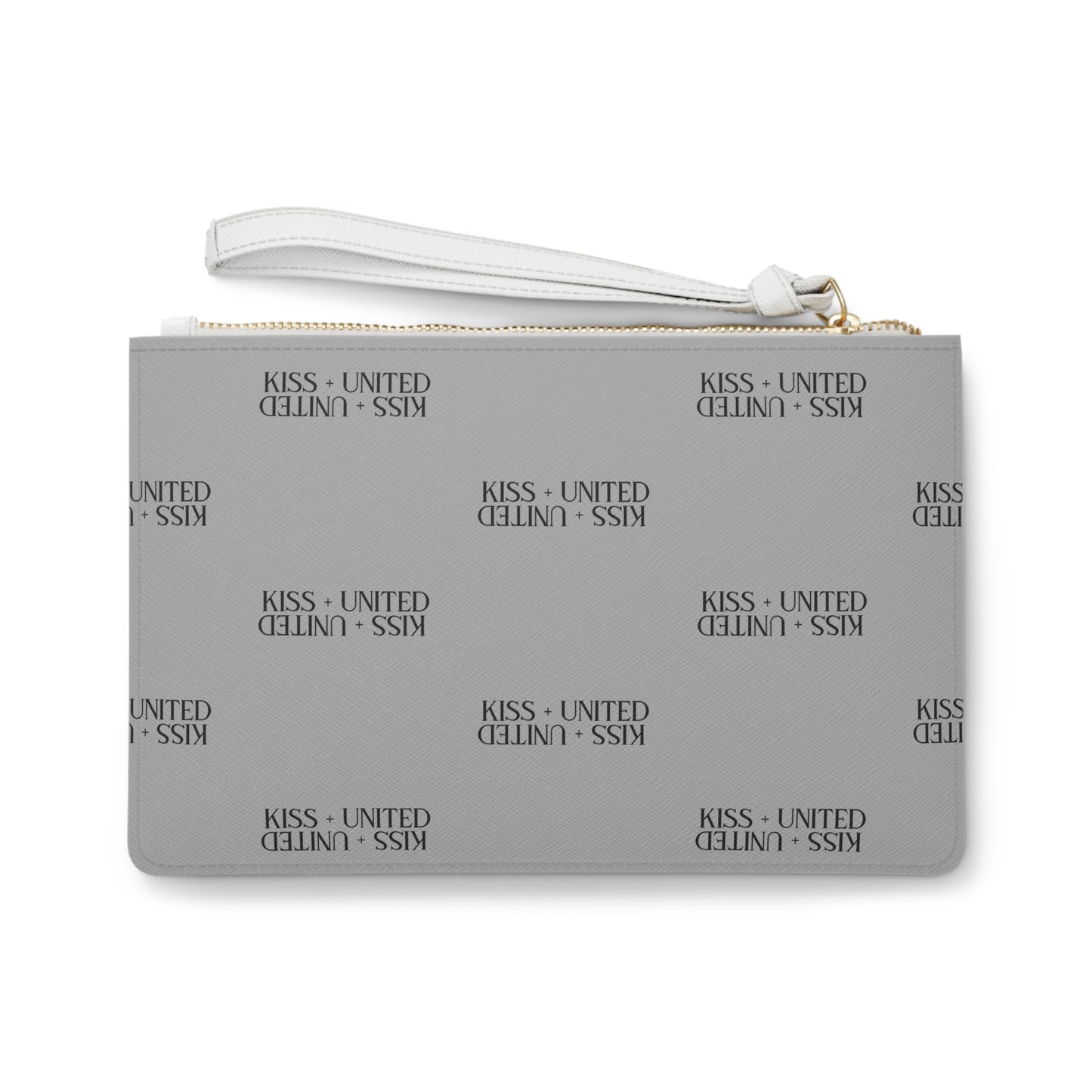 Kiss+United Moon Grey Clutch Bag