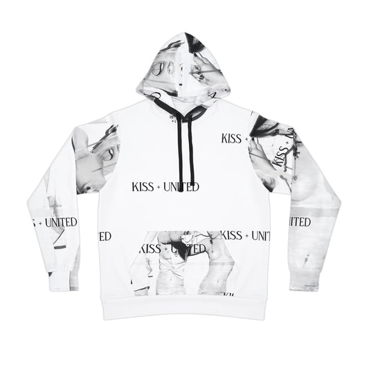 Kiss+United Nudestress Grey Athletic Hoodie (AOP)