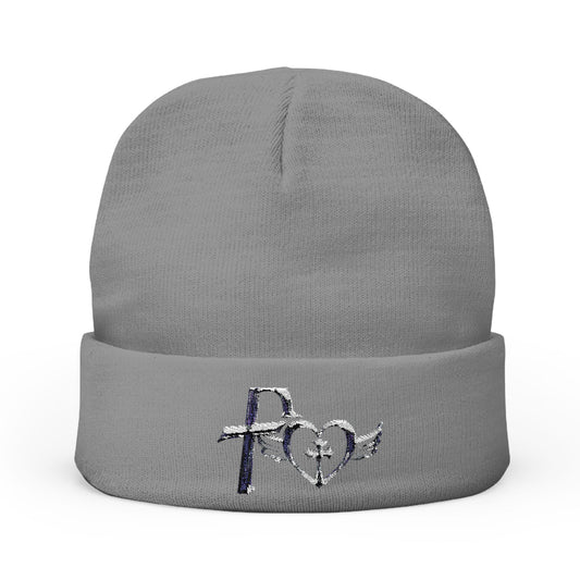 Kiss+United Stylish Embroidered Knit Beanie