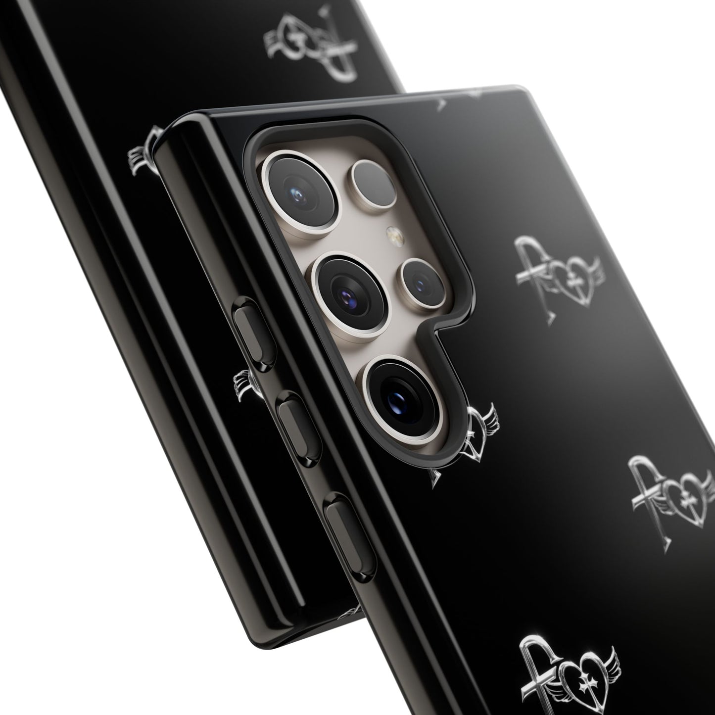 Kiss+United Fukiyo Black Tough Phone Case