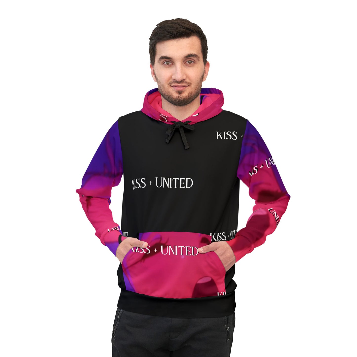 Kiss+United N.Ko Girl V2 Athletic Hoodie (AOP)