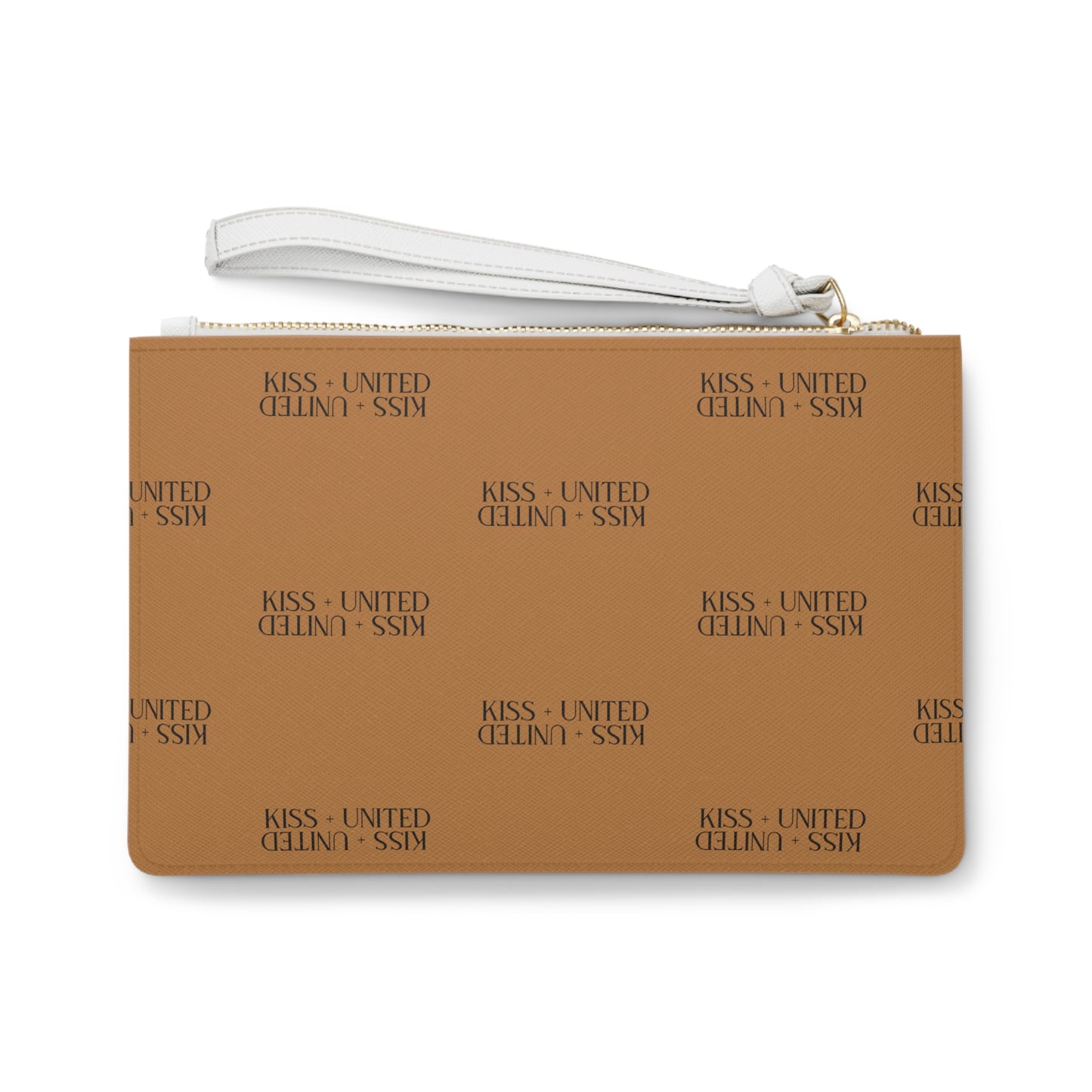 Kiss+United Wood Brown Clutch Bag