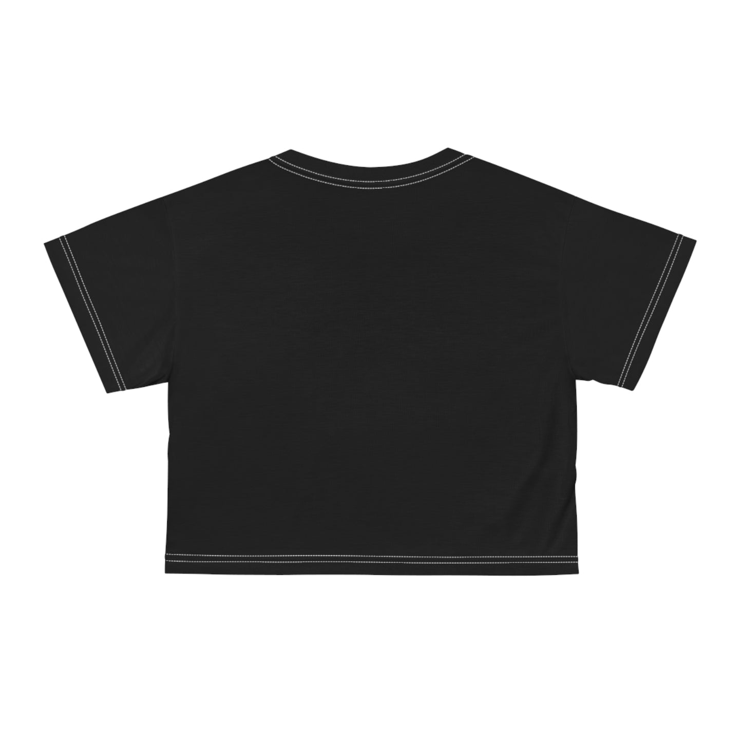 Kiss+United Hollow Girl Crop Tee (AOP) Black