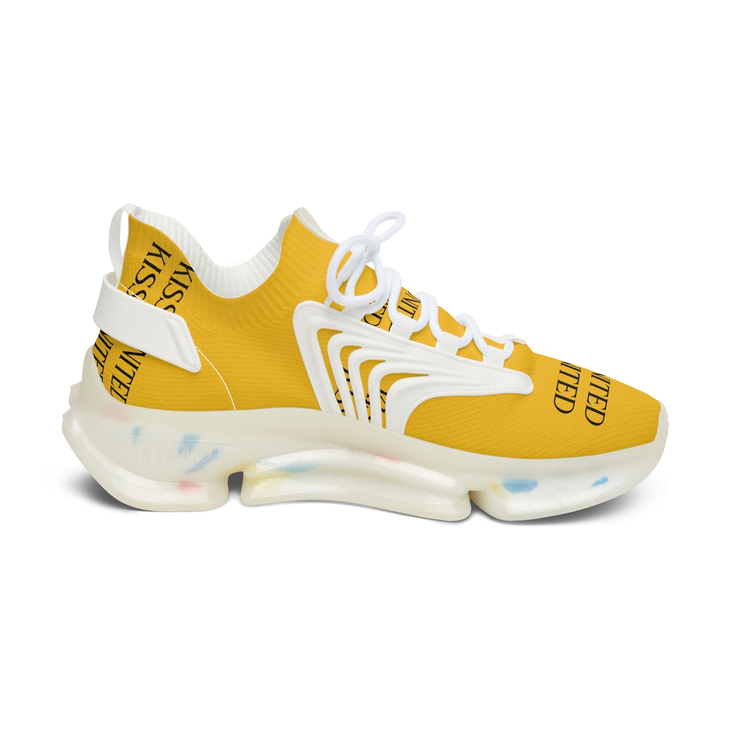 Kiss+United Women's Golden Yellow Running Sneakers