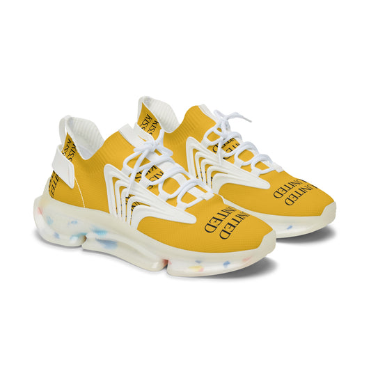 Kiss+United Women's Golden Yellow Running Sneakers