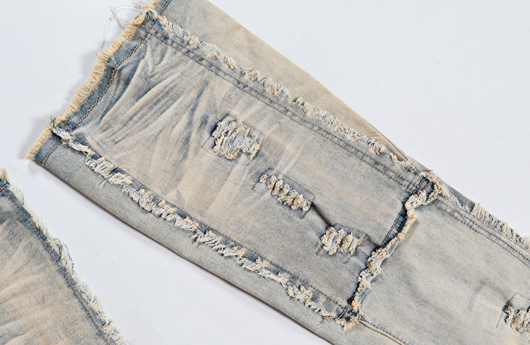 Kiss+United Vintage Elastic High Street Flare Jeans