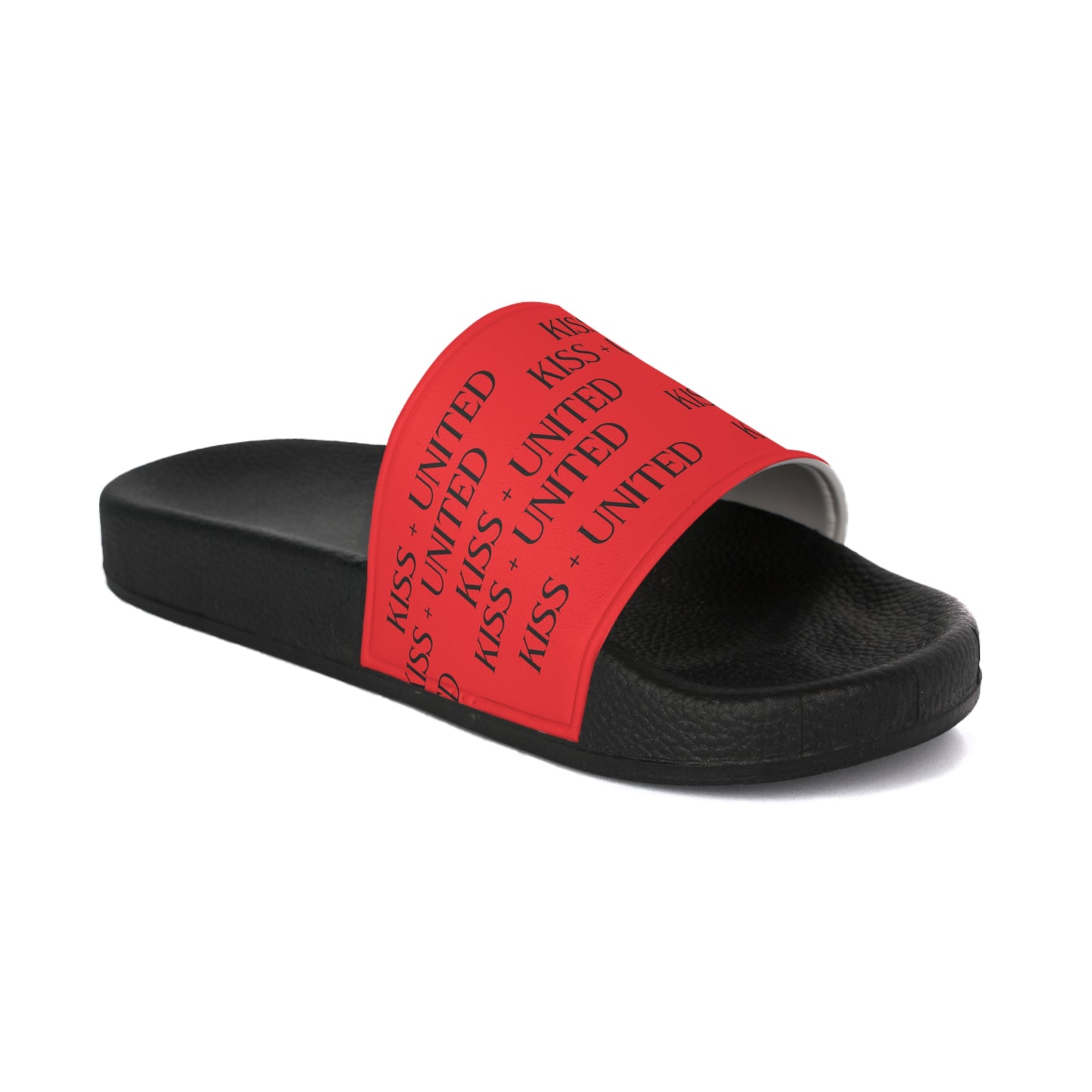 Kiss+United Many Men's PU Slide Sandals Dusk Red