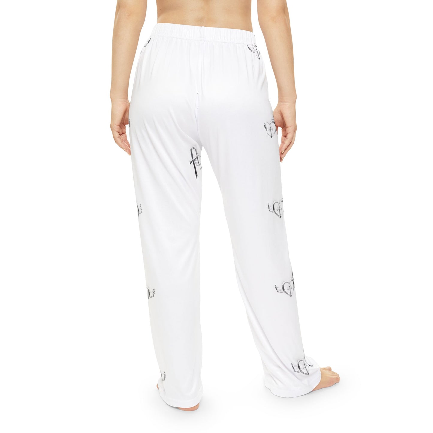 Kiss+United Women's Fukiyo Pajama Pants White (AOP)