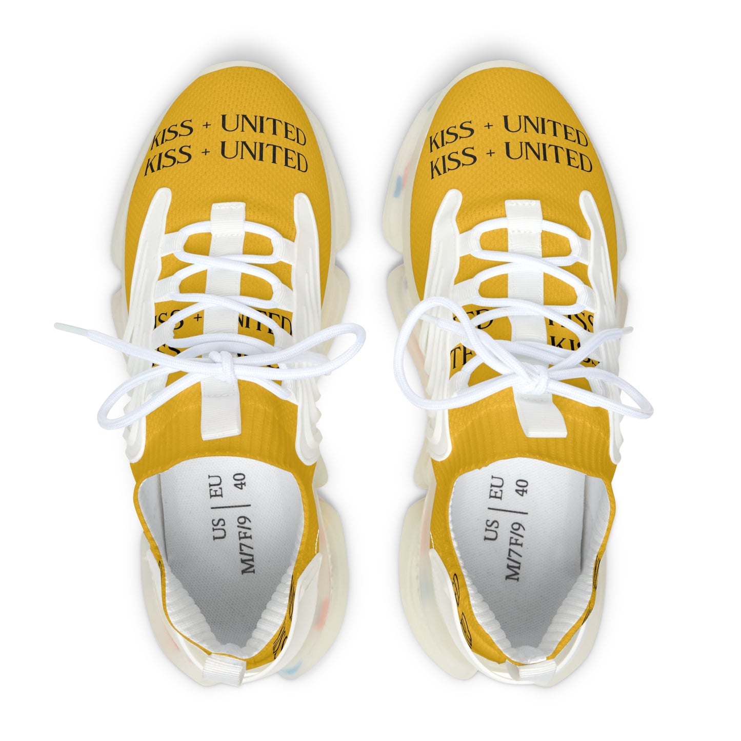 Kiss+United Women's Golden Yellow Running Sneakers