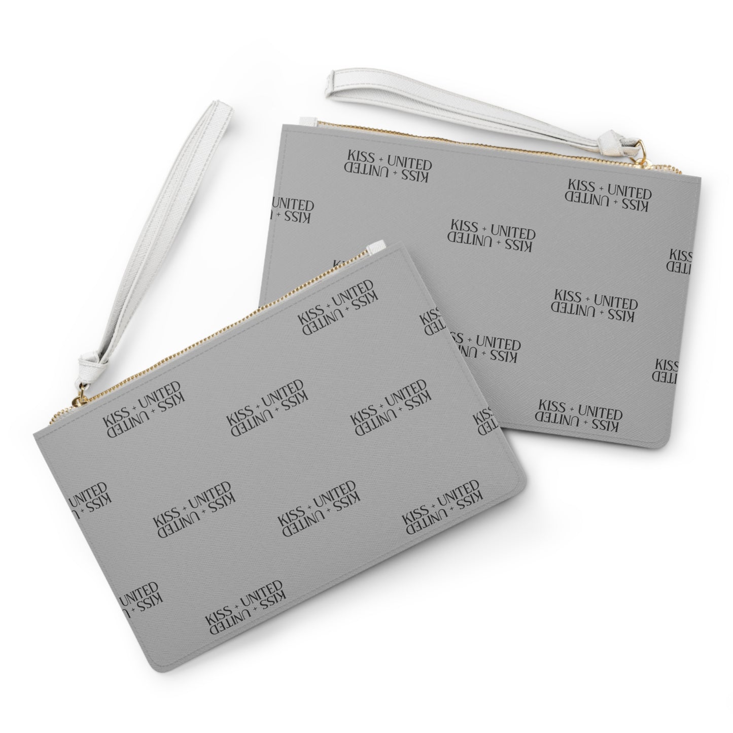 Kiss+United Moon Grey Clutch Bag