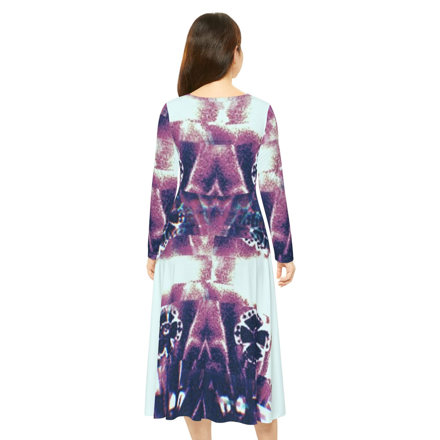 Kiss+United New Era Women's Long Sleeve Dance Dress (AOP)