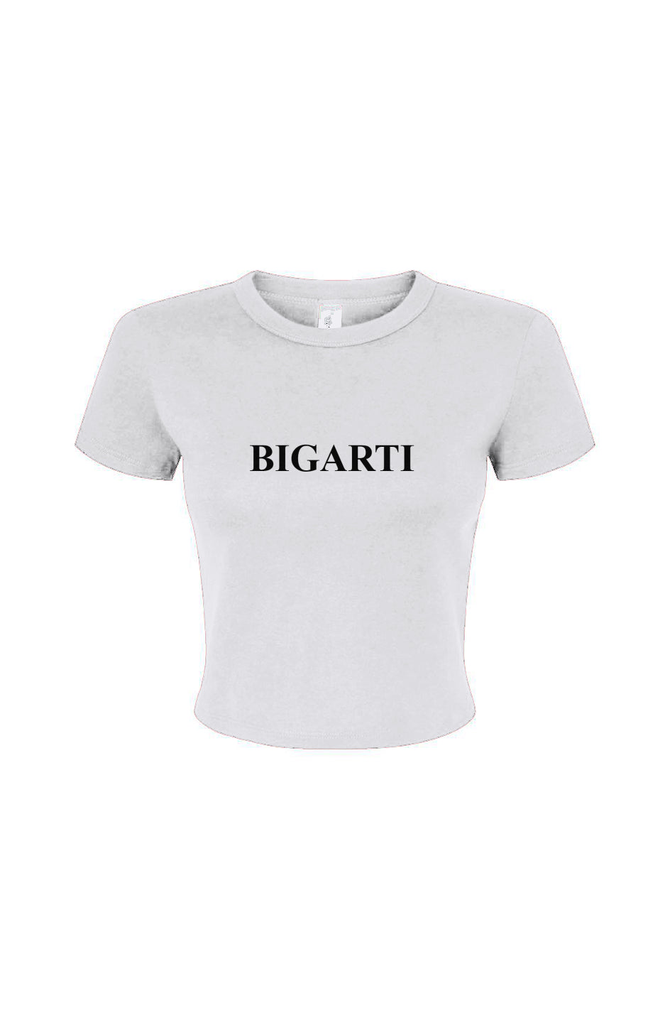 Bigarti Crop Baby Tee White