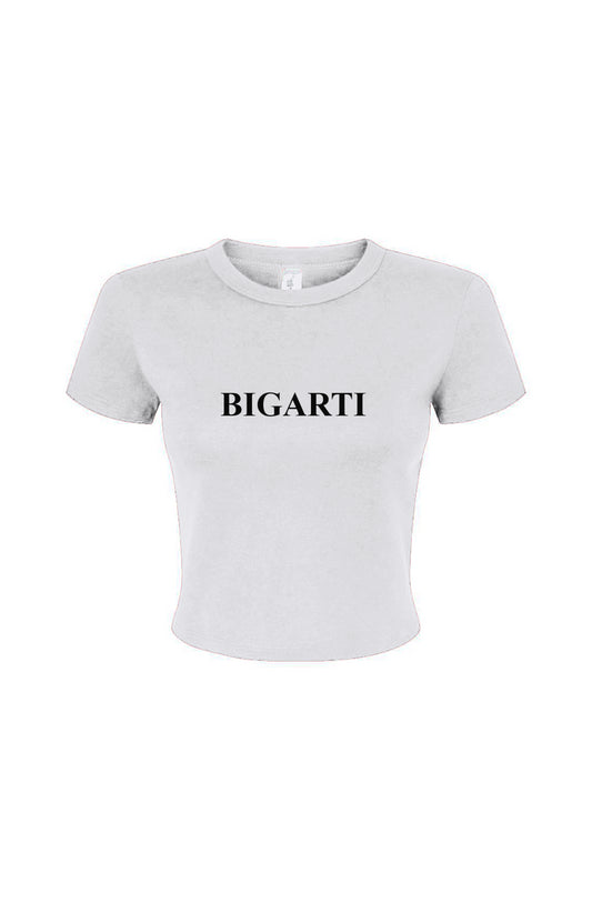 Bigarti Crop Baby Tee White