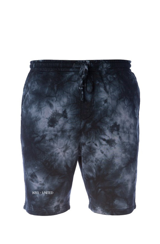 Kiss+United Tie Dye Fleece Shorts