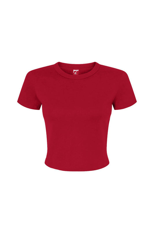 Kiss+United Plain Bigarti Red Baby Tee