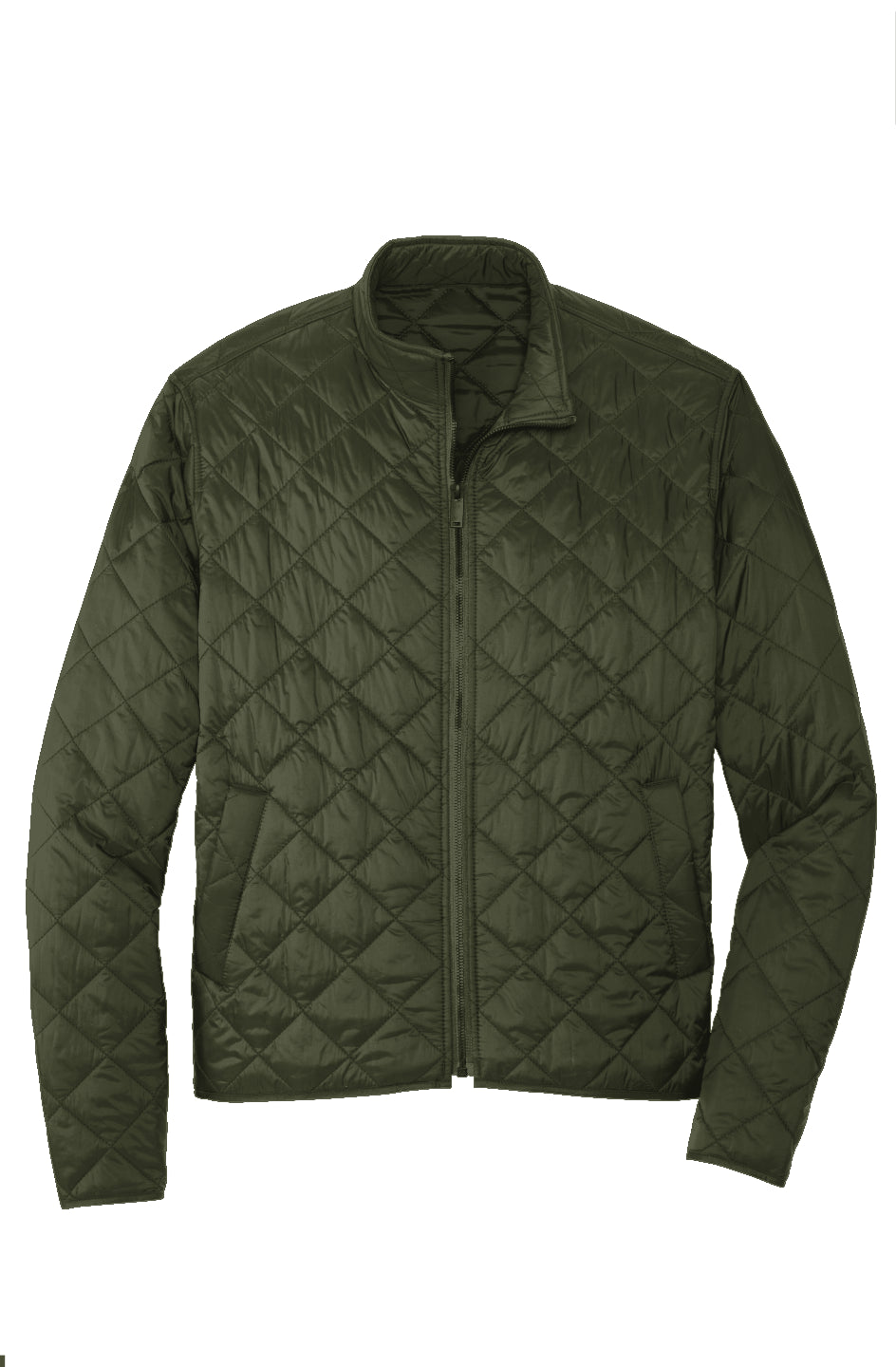 Quilted Full-Zip Jacket Green