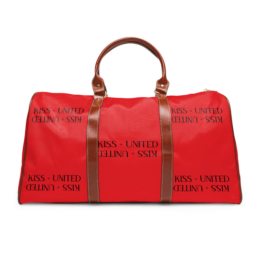 Kiss+United Dusk Red Waterproof Travel Bag