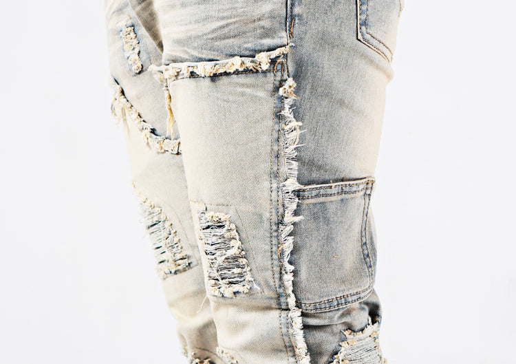 Kiss+United Vintage Elastic High Street Flare Jeans