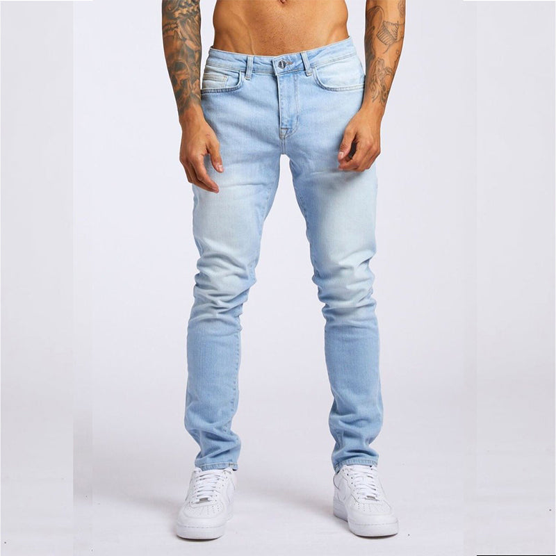 Kiss+United Men's Fashion Casual Slim Fit High Waist Jeans