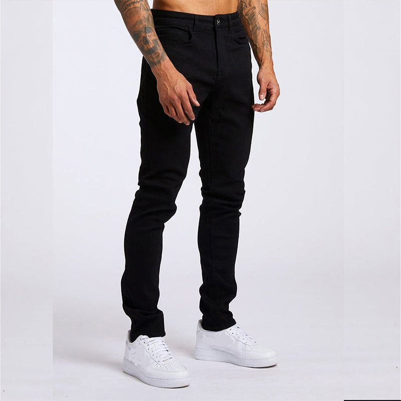 Kiss+United Men's Fashion Casual Slim Fit High Waist Jeans