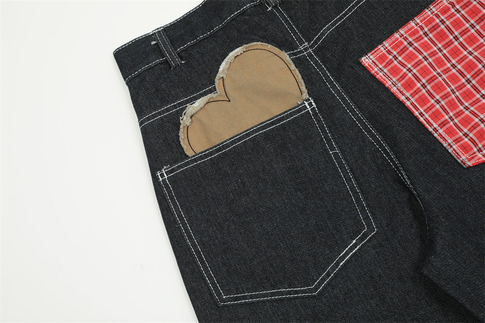 Kiss+United Love Patch Denim Men Jeans