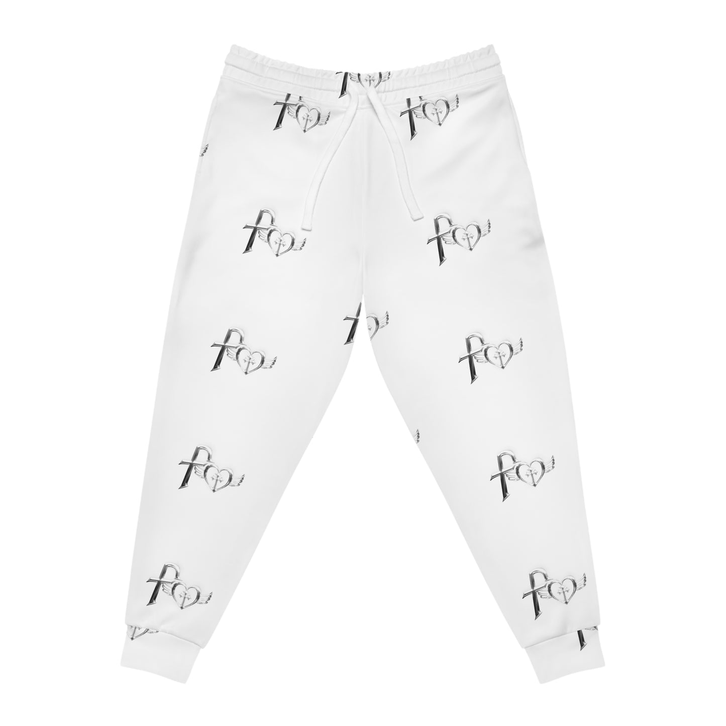 Kiss+United Fukiyo White Athletic Joggers (AOP)