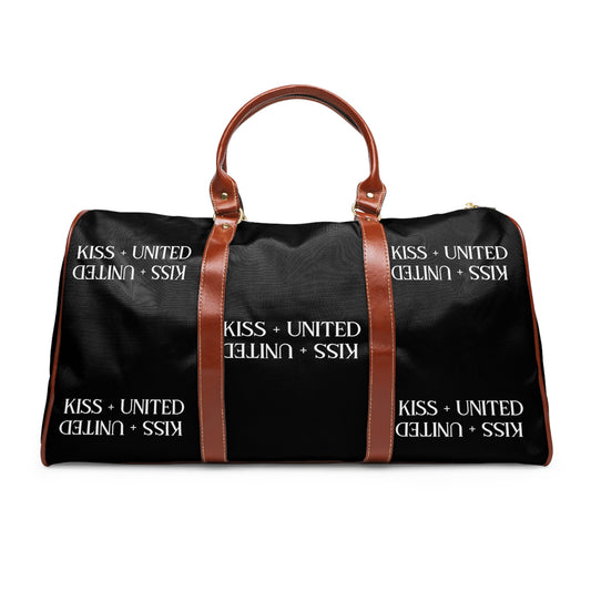 Kiss+United Black Waterproof Travel Bag