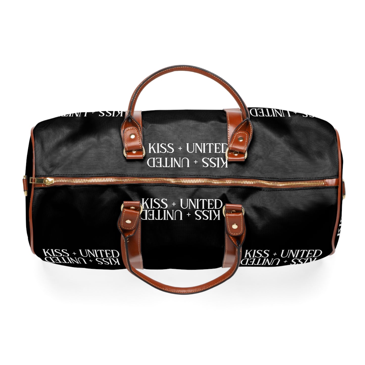 Kiss+United Black Waterproof Travel Bag