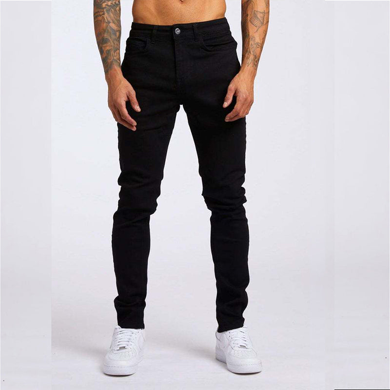 Kiss+United Men's Fashion Casual Slim Fit High Waist Jeans