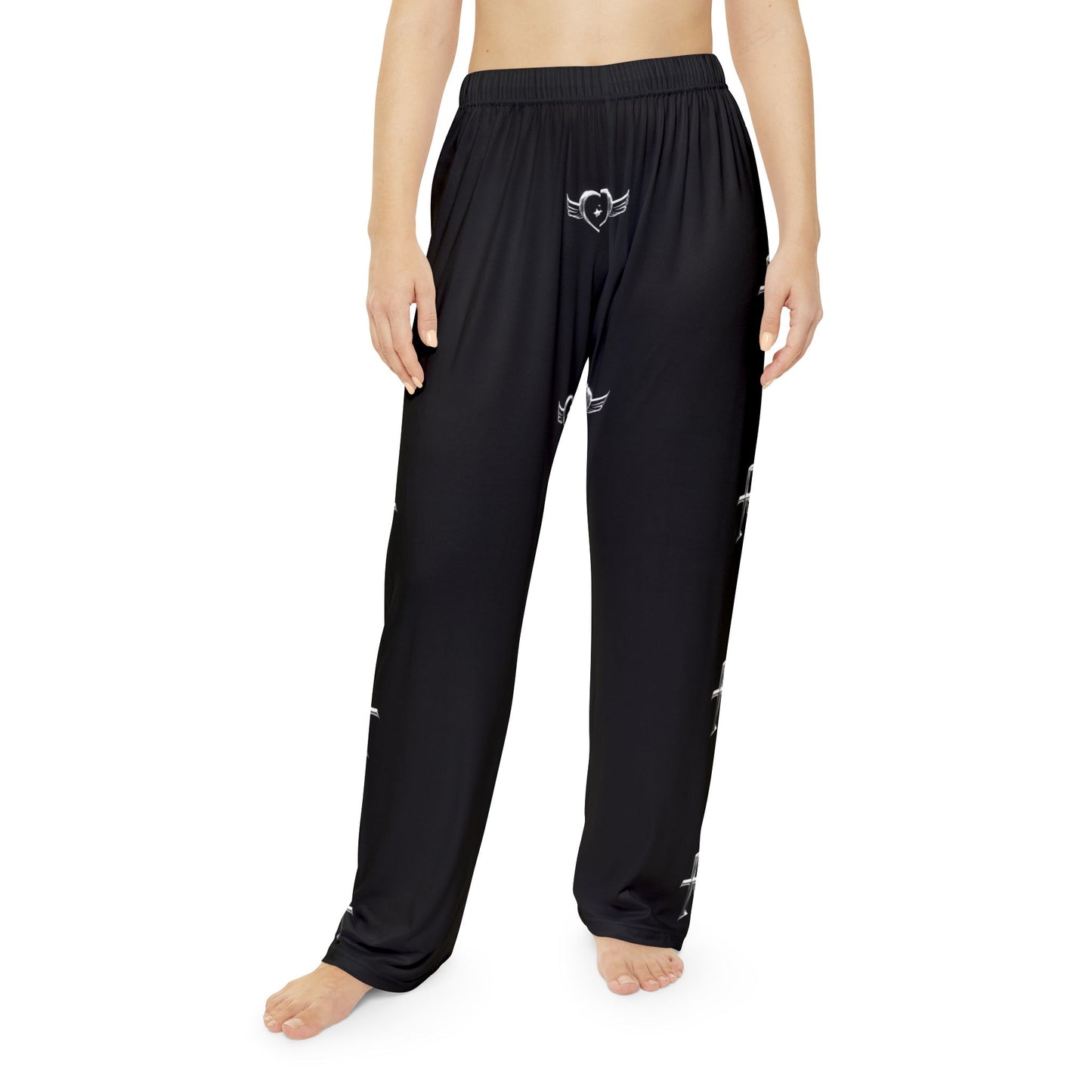 Kiss+United Women's Fukiyo Pajama Pants Black (AOP)