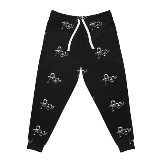 Kiss+United Fukiyo Black Athletic Joggers (AOP)