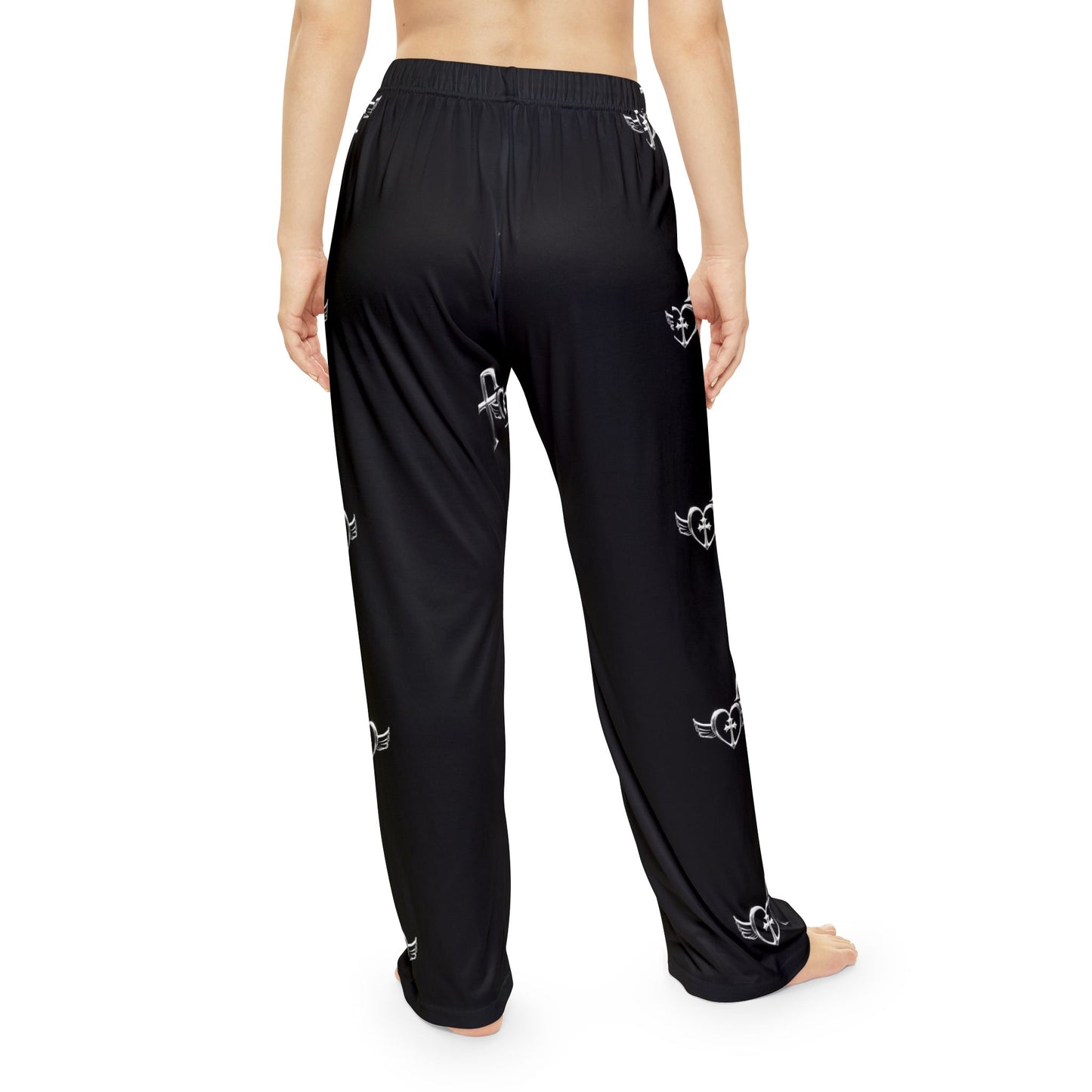 Kiss+United Women's Fukiyo Pajama Pants Black (AOP)