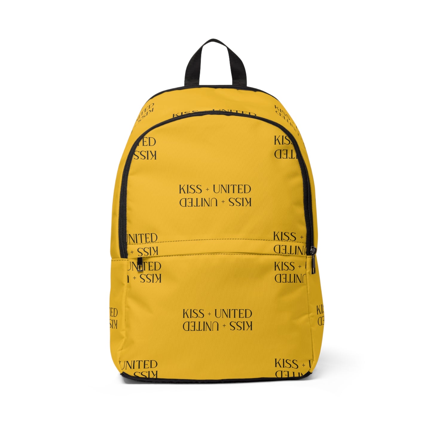 Kiss+United Unisex Fabric Back To School Backpack Golden Yellow