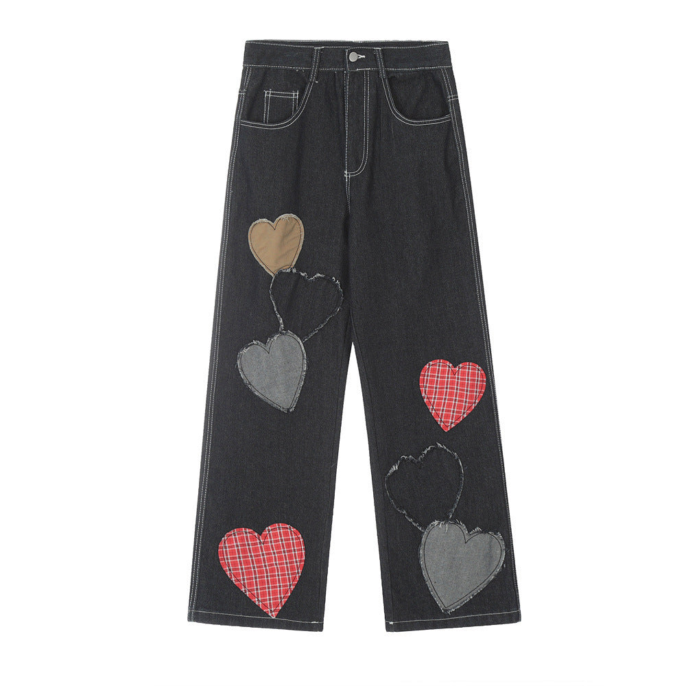 Kiss+United Love Patch Denim Men Jeans