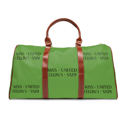 Kiss+United Slime Green Waterproof Travel Bag