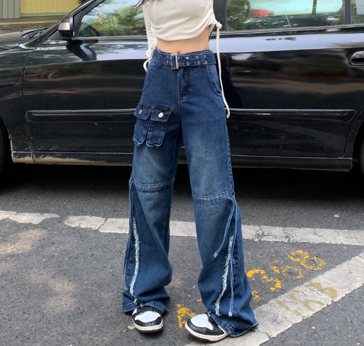 Kiss+United Vintage High Waist Loose Wide Leg Jeans